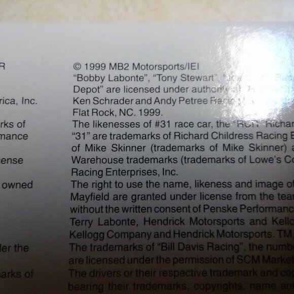 1999 Dale Earnhardt Wrangler Jeans Monte Carlo 1:24 Bank - SHIP ONLY 1 CAR PER - Picture 11 of 13